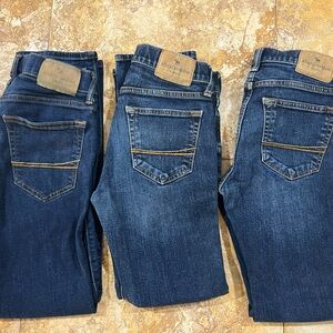 3 Pairs of Boys Abercrombie Jeans Size 11/12